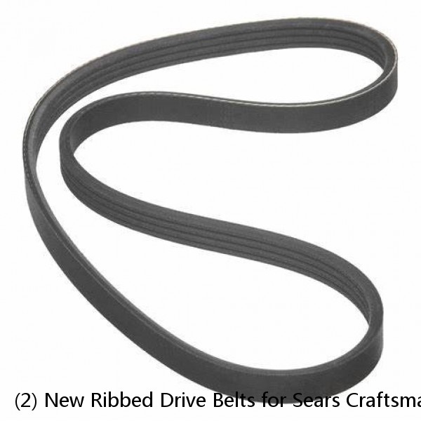 (2) New Ribbed Drive Belts for Sears Craftsman 12" Band Saw Model 119.224000