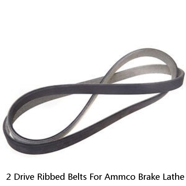 2 Drive Ribbed Belts For Ammco Brake Lathe 4000 4100 40141 USA Free Shipping